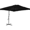vidaXL - Parasol - Zwart Discount