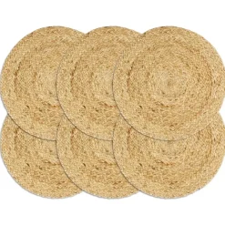 vidaXL - Placemat - Bruin - Jute - 6 stuks Clearance