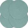 vidaXL - Placemat - Groen - Katoen - 4 stuks Online