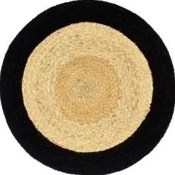 vidaXL - Placemat - Zwart - Katoen - 6 stuks Hot