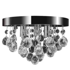 vidaXL - Plafondlamp - Transparent - Metaal Sale