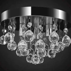 vidaXL - Plafondlamp - Transparent - Metaal Sale