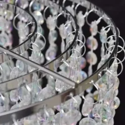 vidaXL - Plafondlamp - Transparent - Staal - 22.5 x 30.5 cm Sale