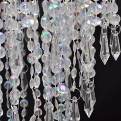 vidaXL - Plafondlamp - Transparent - Staal - 22.5 x 30.5 cm Sale