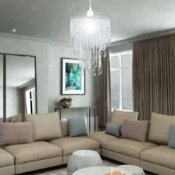 vidaXL - Plafondlamp - Transparent - Staal - 22.5 x 30.5 cm Sale