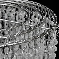 vidaXL - Plafondlamp - Transparent - Staal - 26 x 70 cm New