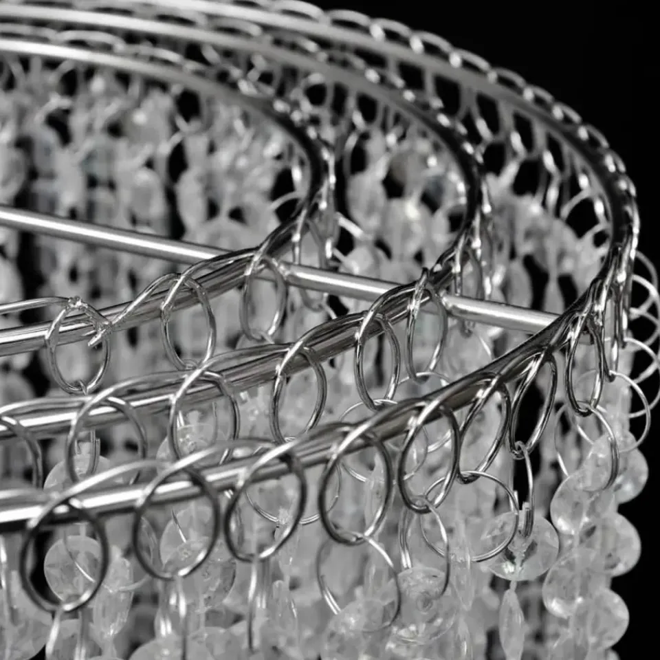 vidaXL - Plafondlamp - Transparent - Staal - 26 x 70 cm New