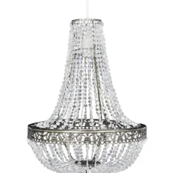 vidaXL - Plafondlamp - Transparent - Staal - 36.5 x 46 cm Hot