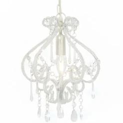 vidaXL - Plafondlamp - Wit - Metaal Outlet