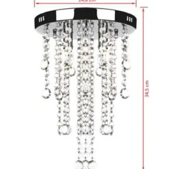 vidaXL - Plafondlamp - Wit - Metaal Hot