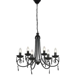 vidaXL - Plafondlamp - Zwart - Metaal - 55.5 x 46 cm Hot