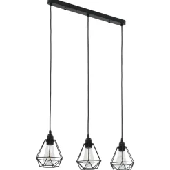 vidaXL - Plafondlamp - Zwart - Metaal Discount