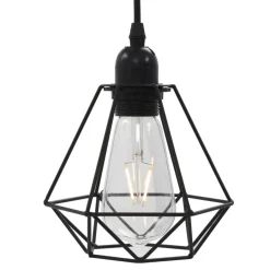 vidaXL - Plafondlamp - Zwart - Metaal Discount