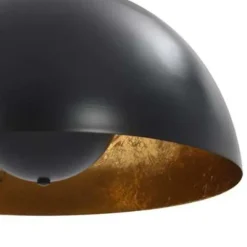 vidaXL - Plafondlamp - Zwart - Metaal - 40 cm - 2 stuks Clearance