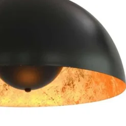 vidaXL - Plafondlamp - Zwart - Metaal - 40 cm - 2 stuks Clearance