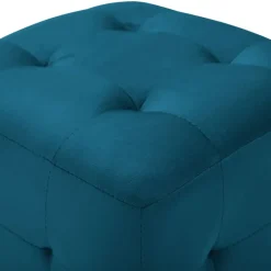 vidaXL - Poef - Blauw - Stof Clearance