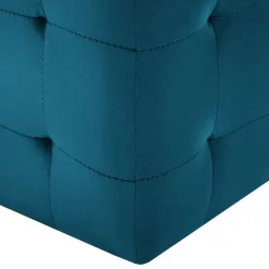 vidaXL - Poef - Blauw - Stof Clearance