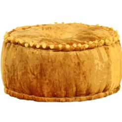 vidaXL - Poef - Geel - Stof Discount