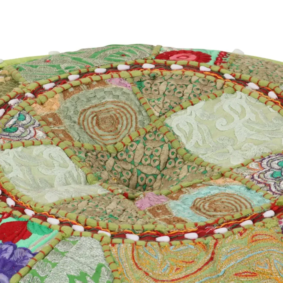 vidaXL - Poef - Groen - Katoen Best