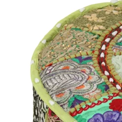 vidaXL - Poef - Groen - Katoen Best