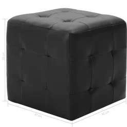 vidaXL - Poef - Zwart - Kunstleer Hot