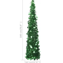 vidaXL - Pop-up Kerstboom - Groen - 180 x 45 cm Sale