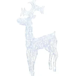 vidaXL - Rendier Kerstdecoratie - Koudwit New
