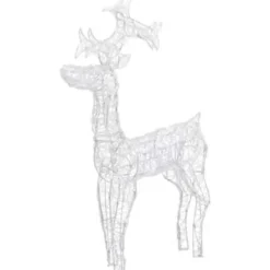 vidaXL - Rendier Kerstdecoratie - Koudwit New