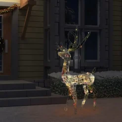 vidaXL - Rendier Kerstdecoratie - Multicolour - 70 x 41 x 120 cm Online