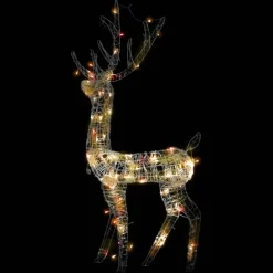 vidaXL - Rendier Kerstdecoratie - Multicolour - 70 x 41 x 120 cm Online