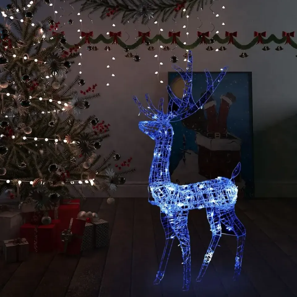 vidaXL - Rendier Kerstdecoratie - Blue - 70 x 41 x 120 cm Hot
