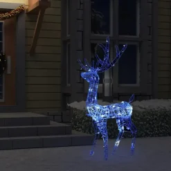 vidaXL - Rendier Kerstdecoratie - Blue - 70 x 41 x 120 cm Hot