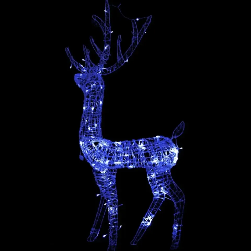 vidaXL - Rendier Kerstdecoratie - Blue - 70 x 41 x 120 cm Hot