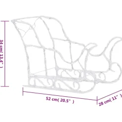 vidaXL - Rendieren En Slee Kerstversiering - Multicolour Hot