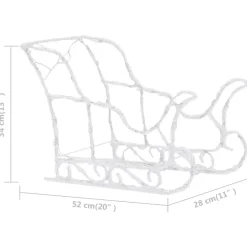 vidaXL - Rendieren En Slee Kerstversiering - Multicolour Hot