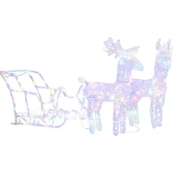 vidaXL - Rendieren En Slee Kerstversiering - Multikleur Discount