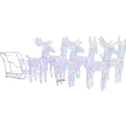 vidaXL - Rendieren En Slee Kerstversiering - Multicolour Best