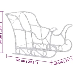 vidaXL - Rendieren En Slee Kerstversiering - Multicolour Best