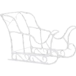 vidaXL - Rendieren En Slee Kerstversiering - Warmwit - 43 x 11 x 55 cm (4 stuks) Sale