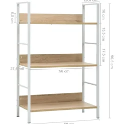 vidaXL - Schappenkast - Bruin - Bewerkt hout Clearance