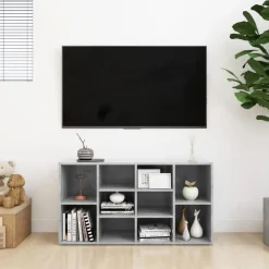 vidaXL - Schoenenbank - Grijs - Bewerkt hout - 103x30x55 cm New