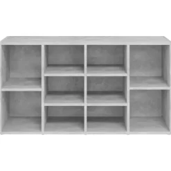 vidaXL - Schoenenbank - Grijs - Bewerkt hout - 103x30x55 cm New