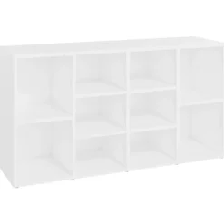 vidaXL - Schoenenbank - Wit - Bewerkt hout - 103x30x55 cm Hot