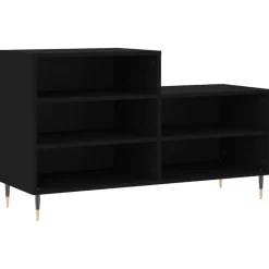 vidaXL - Schoenenkast 10 paar met metalen poten - Zwart - Hout - 102x36x60 cm