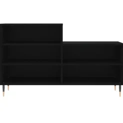 vidaXL - Schoenenkast 10 paar met metalen poten - Zwart - Hout - 102x36x60 cm