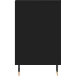 vidaXL - Schoenenkast 10 paar met metalen poten - Zwart - Hout - 102x36x60 cm