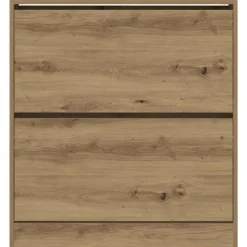 vidaXL - Schoenenkast voor entree 4 paar - Gerookt eiken - 80x21x87,5 cm Clearance