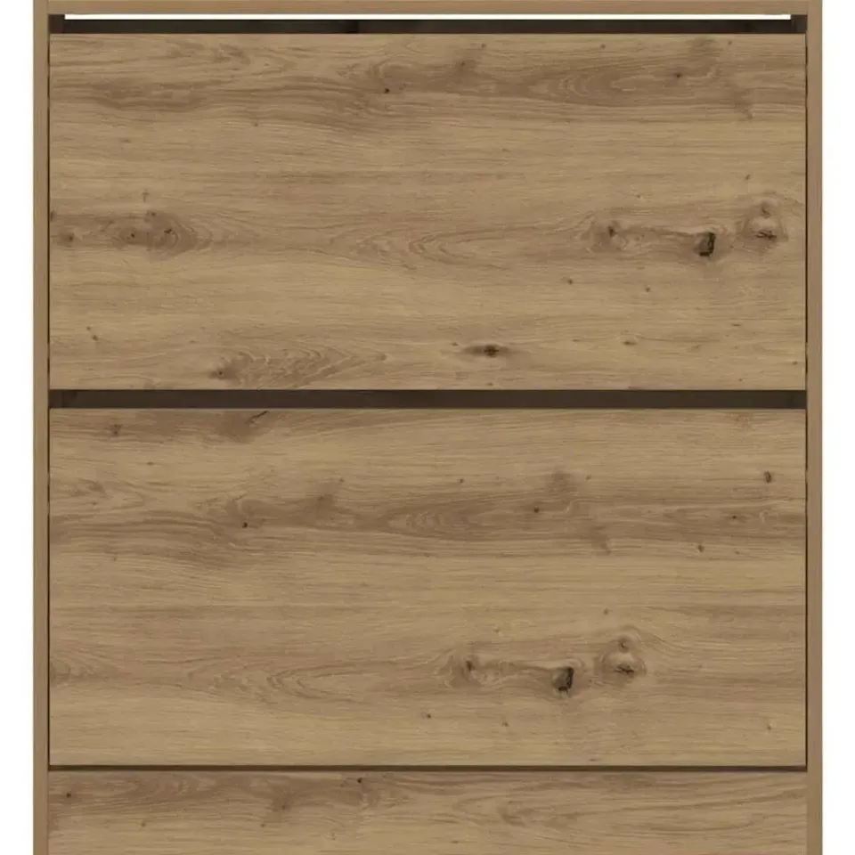 vidaXL - Schoenenkast voor entree 4 paar - Gerookt eiken - 80x21x87,5 cm Clearance