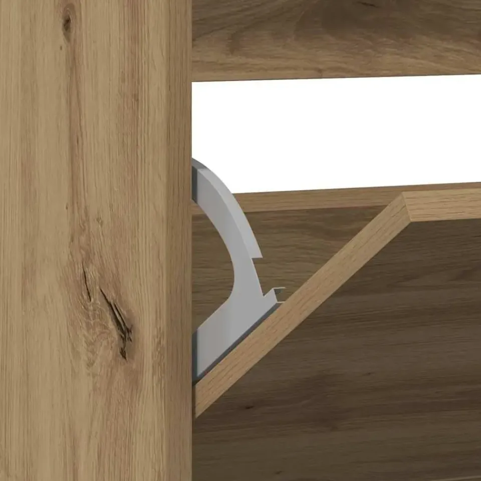 vidaXL - Schoenenkast voor entree 4 paar - Gerookt eiken - 80x21x87,5 cm Clearance