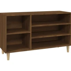 vidaXL - Schoenenrek - Bruin - Bewerkt hout Clearance